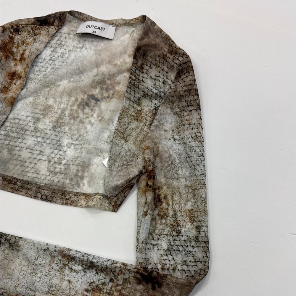 Off-White Multicolor Cropped Jacket Spl - image 2